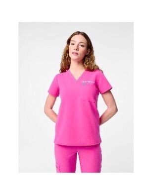 Figs Caterina scrub top Rapid Response Pink xs/petite